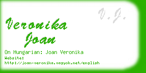 veronika joan business card